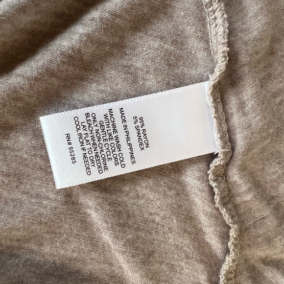 Express Neutral Long Sleeved Open Back Blouse (S) - Picture 5 of 5